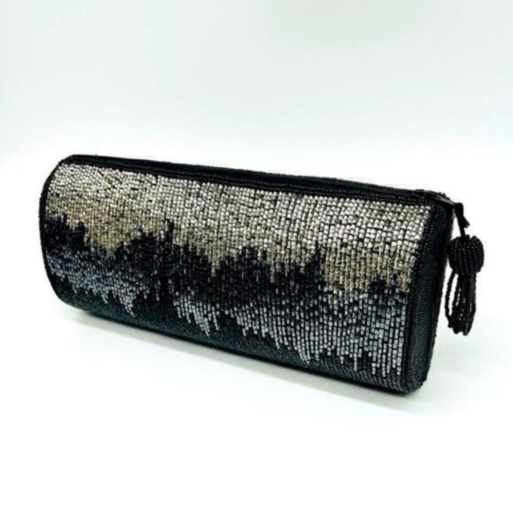 Stunning Imperial Fashion vintage hombre fully beaded evening clutch